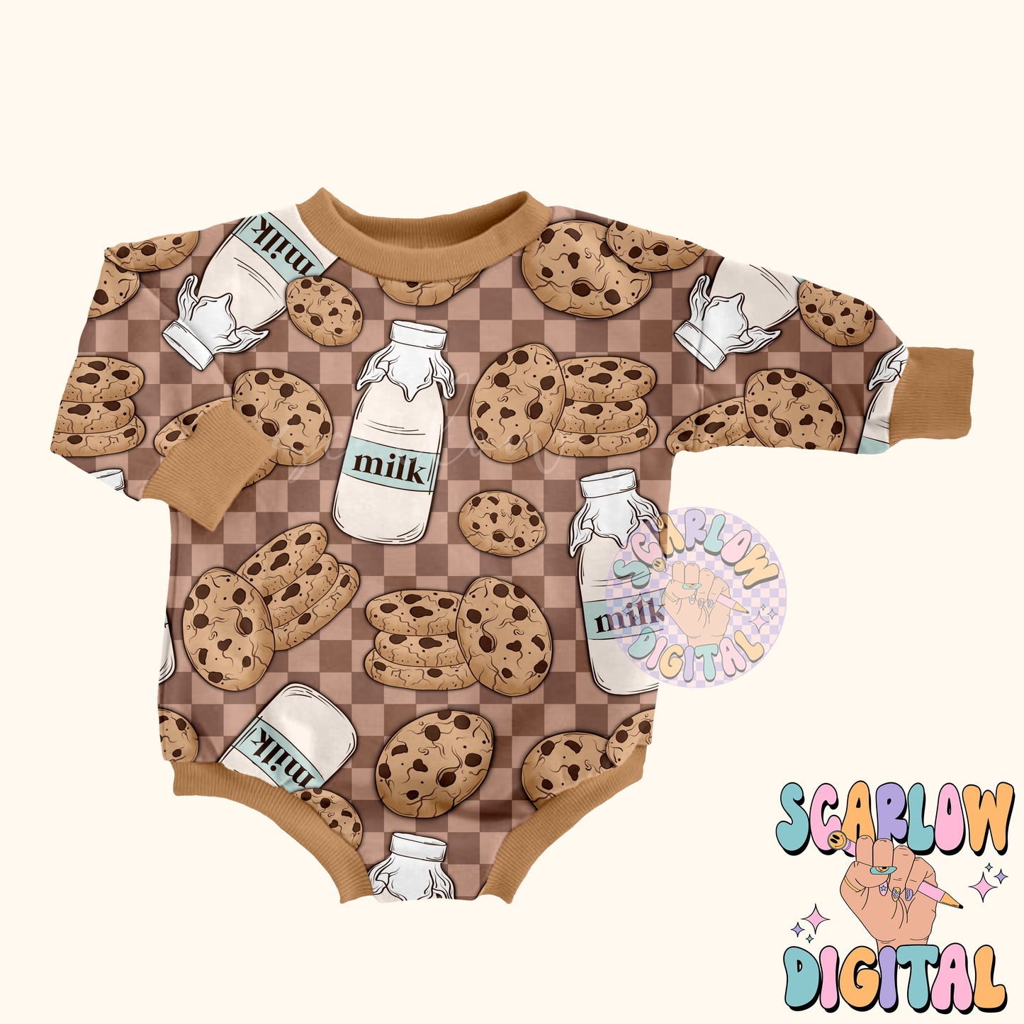 Milk and Cookies Seamless Pattern-Christmas Sublimation Digital Design Download-retro christmas seamless, santa claus seamless pattern