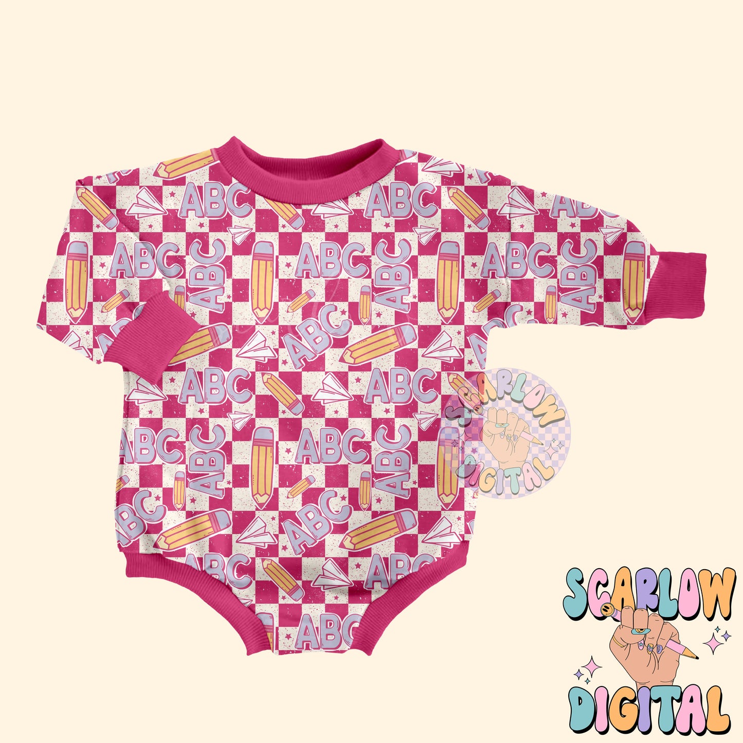 Back to School Seamless Pattern Digital Design