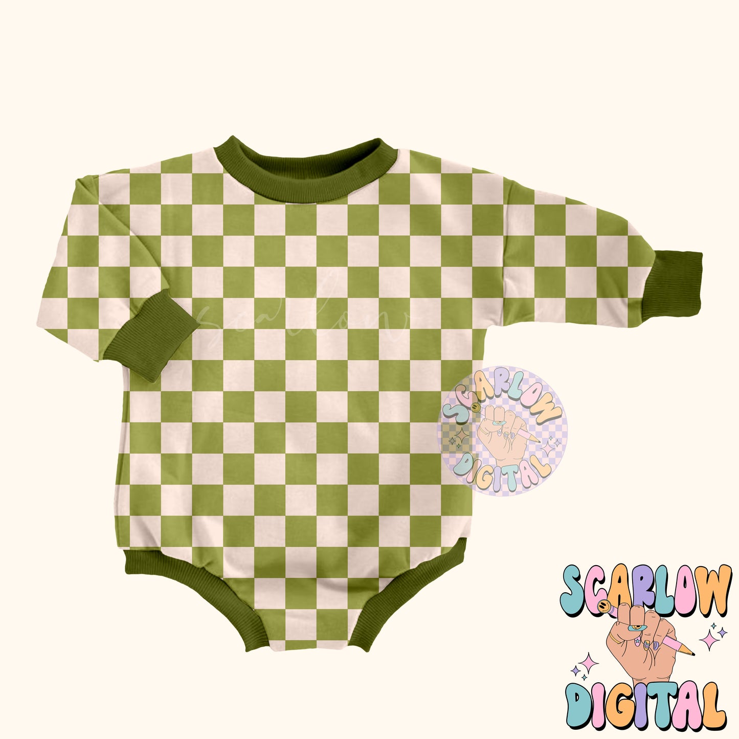 Green Checkers Seamless Pattern-St Patrick's Day Digital Design Download-checkers digital paper, retro seamless file, lucky seamless file