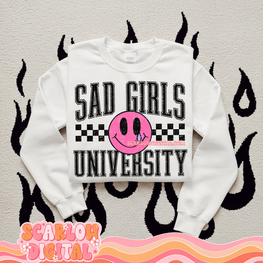 Sad Girls University PNG Digital Design