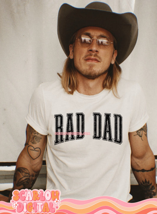 Rad Dad PNG Digital Design