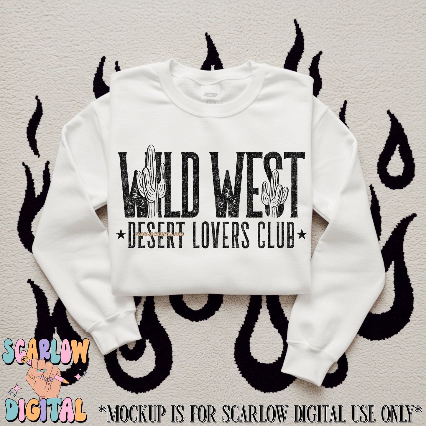 Wild West Desert Lovers Club PNG Digital Design
