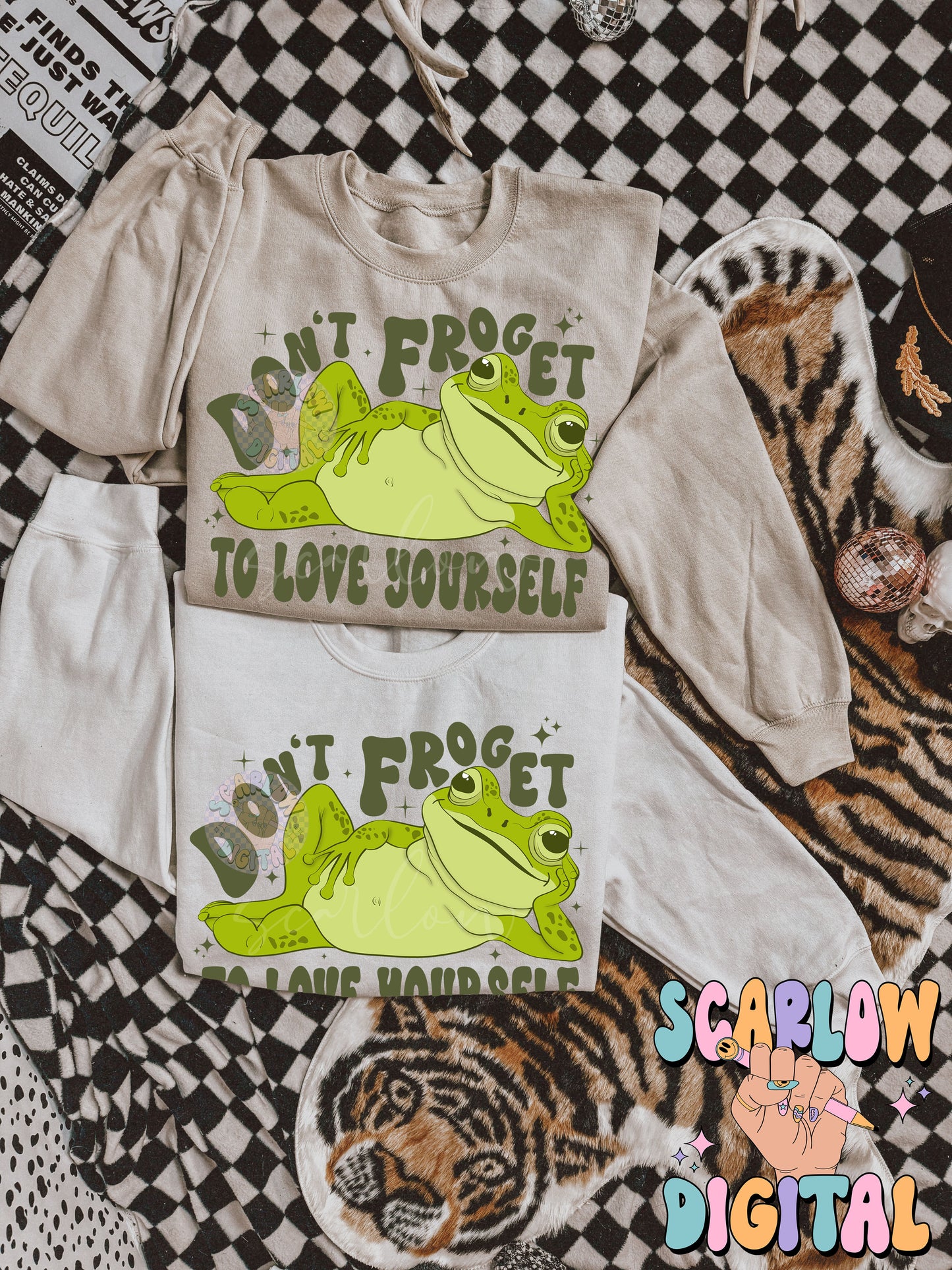 Don't Froget to Love Yourself PNG Digital Design