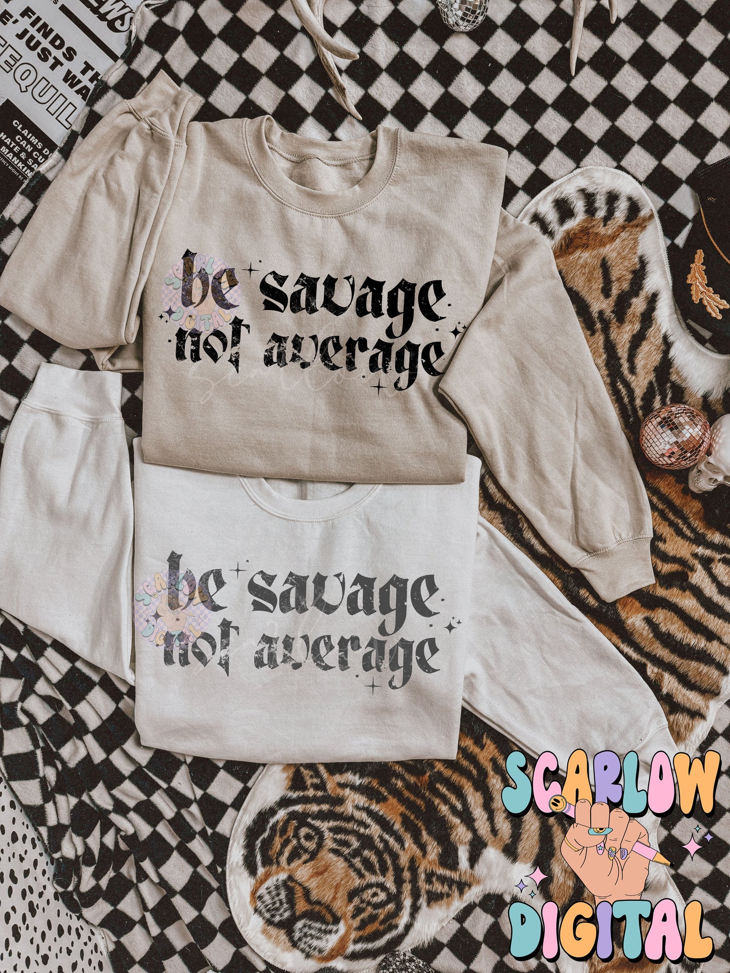 Be Savage Not Average PNG Digital Design Download, grunge png, snarky png, self love png, confidence png, single color png, simple png file