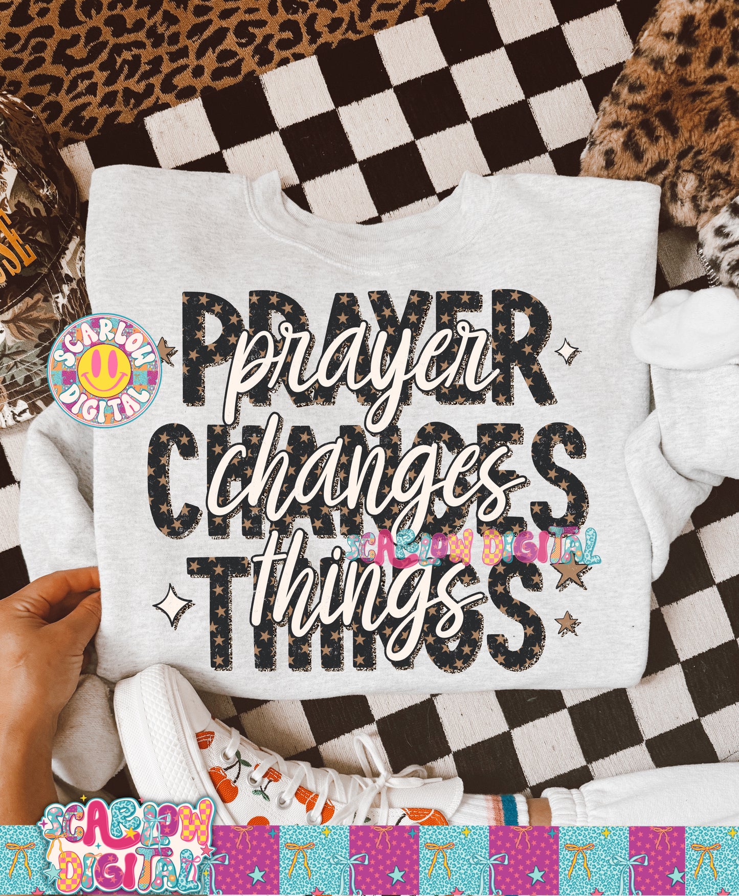 Prayer Changes Things PNG Digital Design