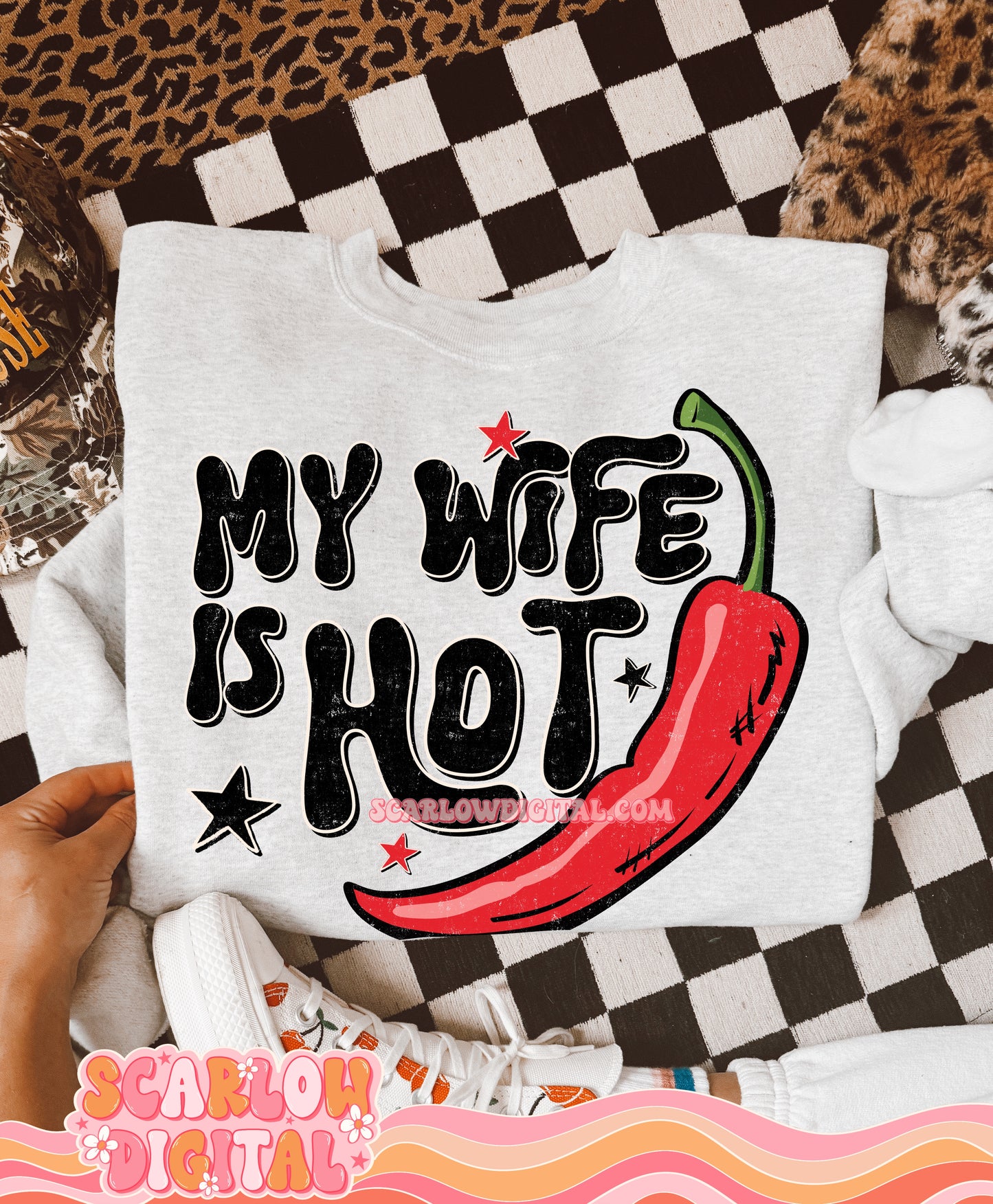 My Wife is Hot PNG Digital Design