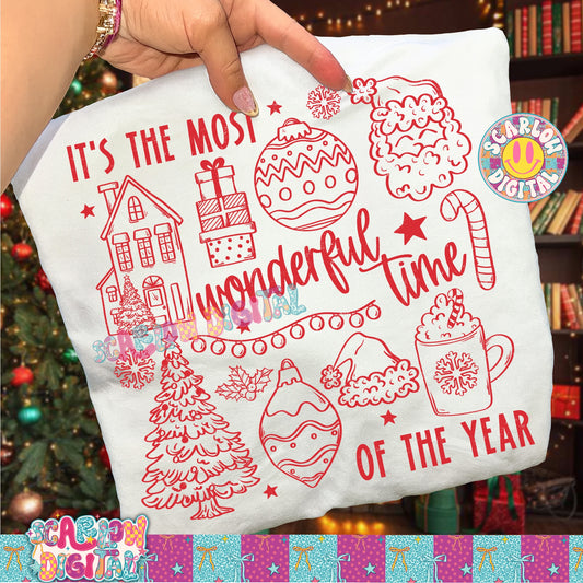 It's the Most Wonderful Time of the Year PNG Digital Design