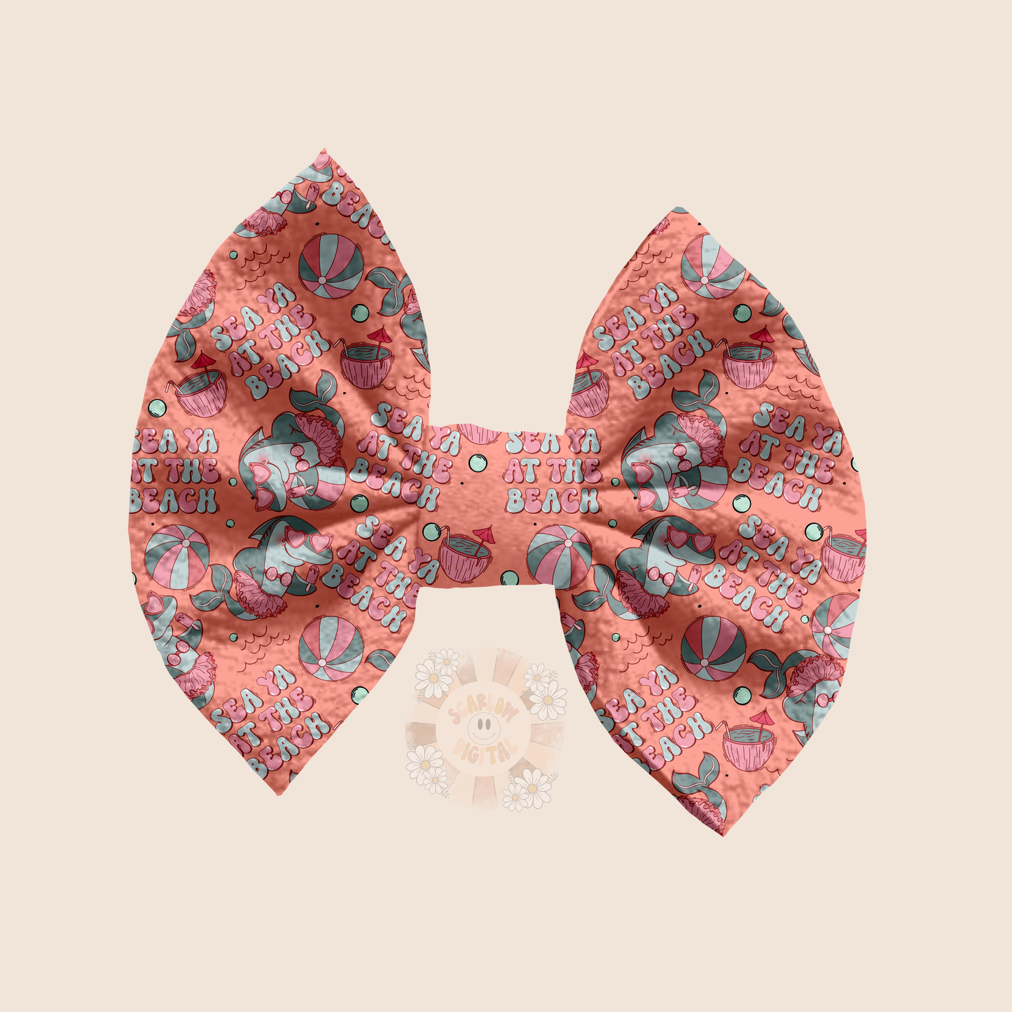 Sea Ya at the Beach Seamless Pattern