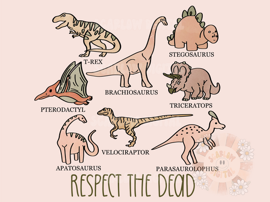 Respect the Dead PNG Digital Design