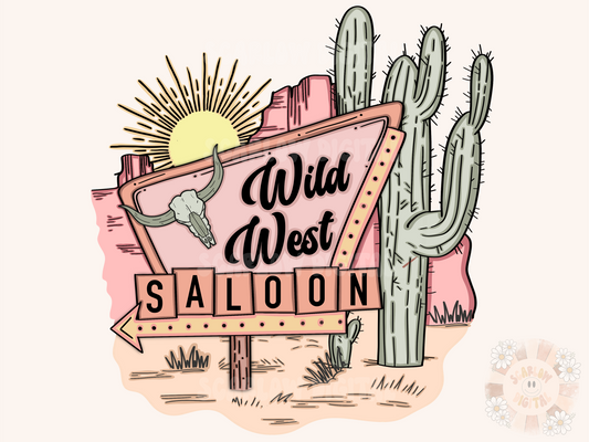 Wild West Saloon PNG-Desert Sublimation Digital Design Download-western png, cactus png, cowboy png, cowgirl png, country png, southwest png