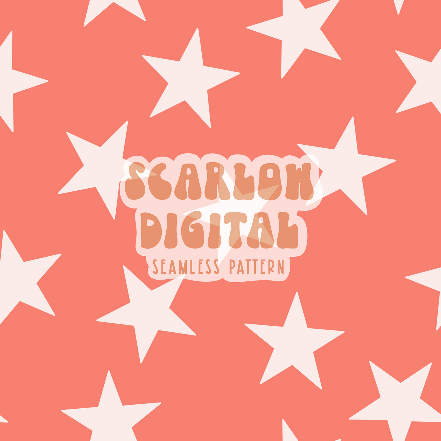 Red Stars Seamless Pattern