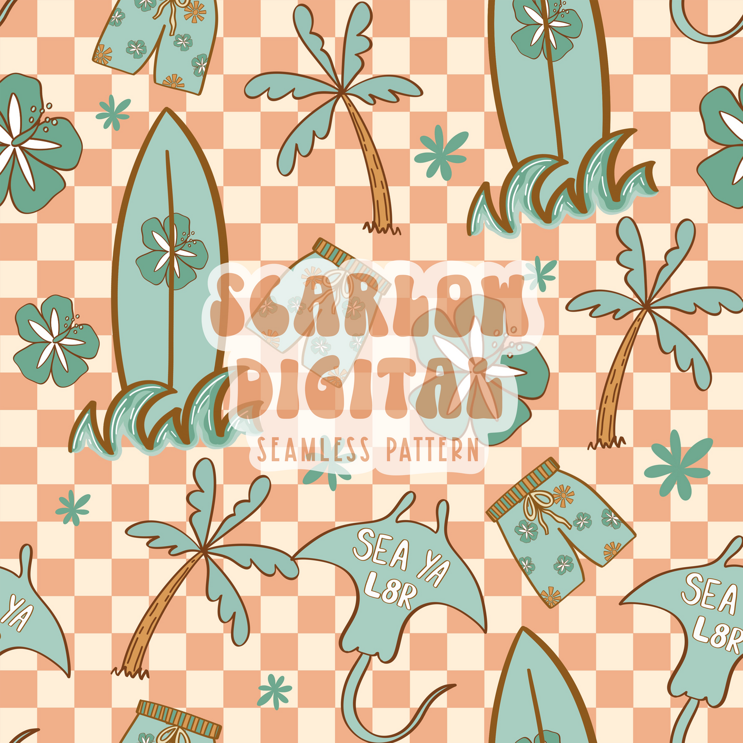 Summer Seamless Pattern