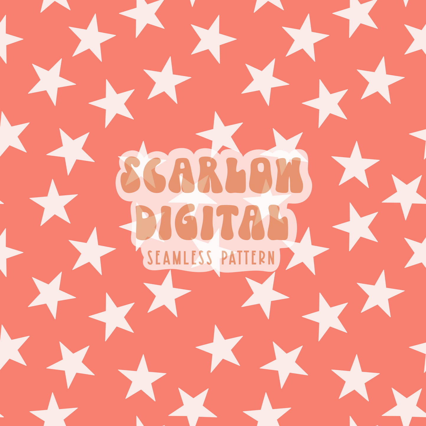 Red Stars Seamless Pattern