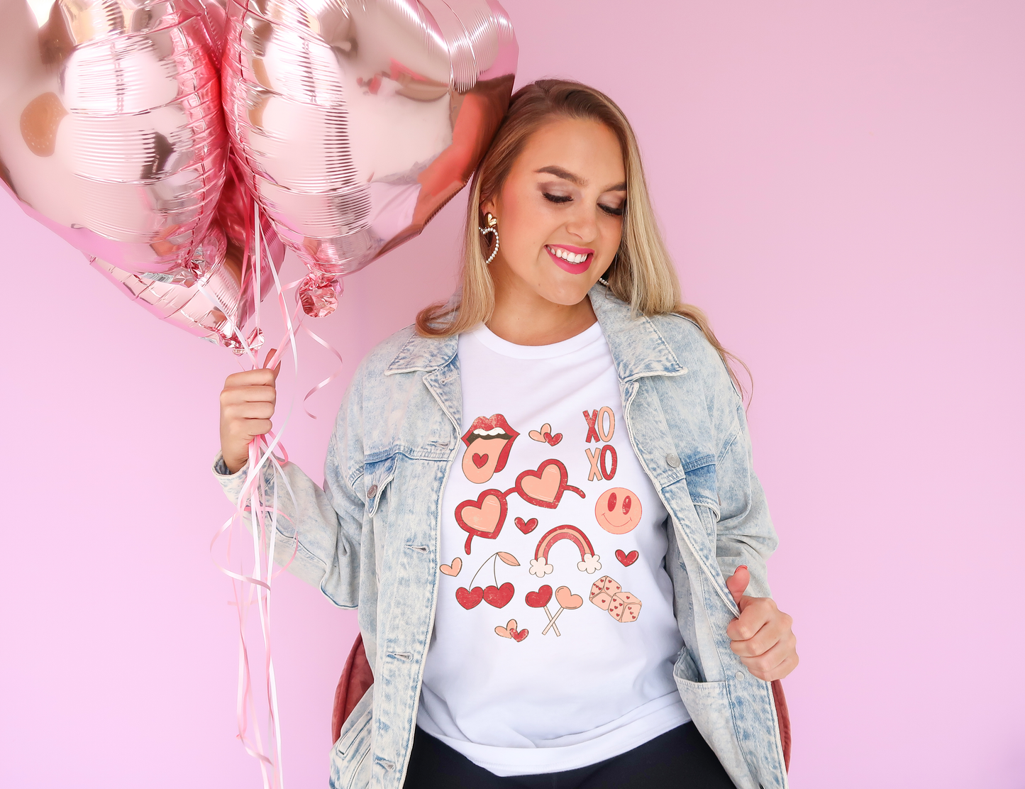 Valentine's Day Doodles PNG Sublimation Digital Design Download-sunglasses png, heart sucker png, hearts png, cherry png, xoxo png, smiling