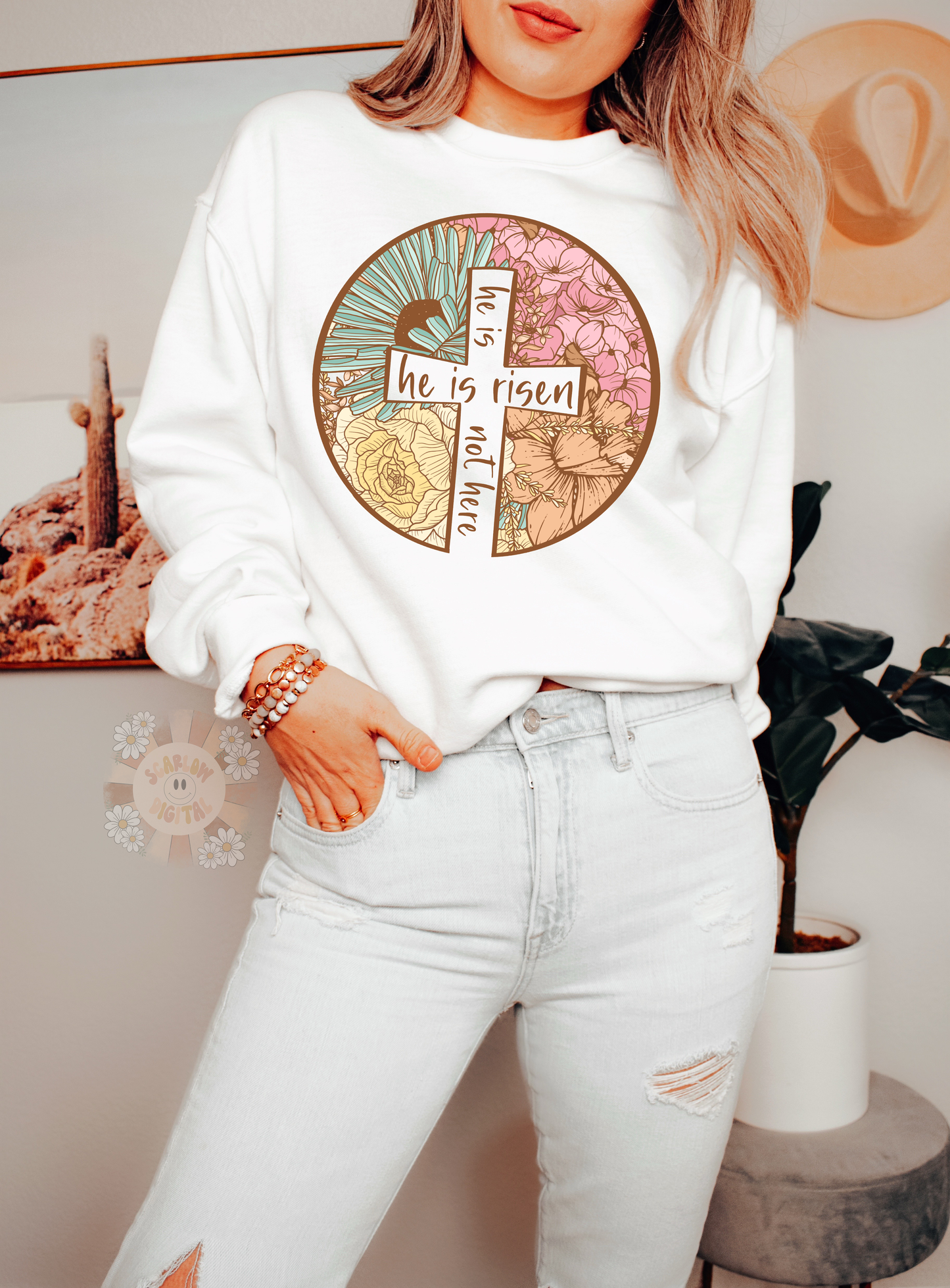 He is Risen PNG-Easter Sublimation Digital Design Download-christian png, bible verse png, christian easter png, spring florals png designs