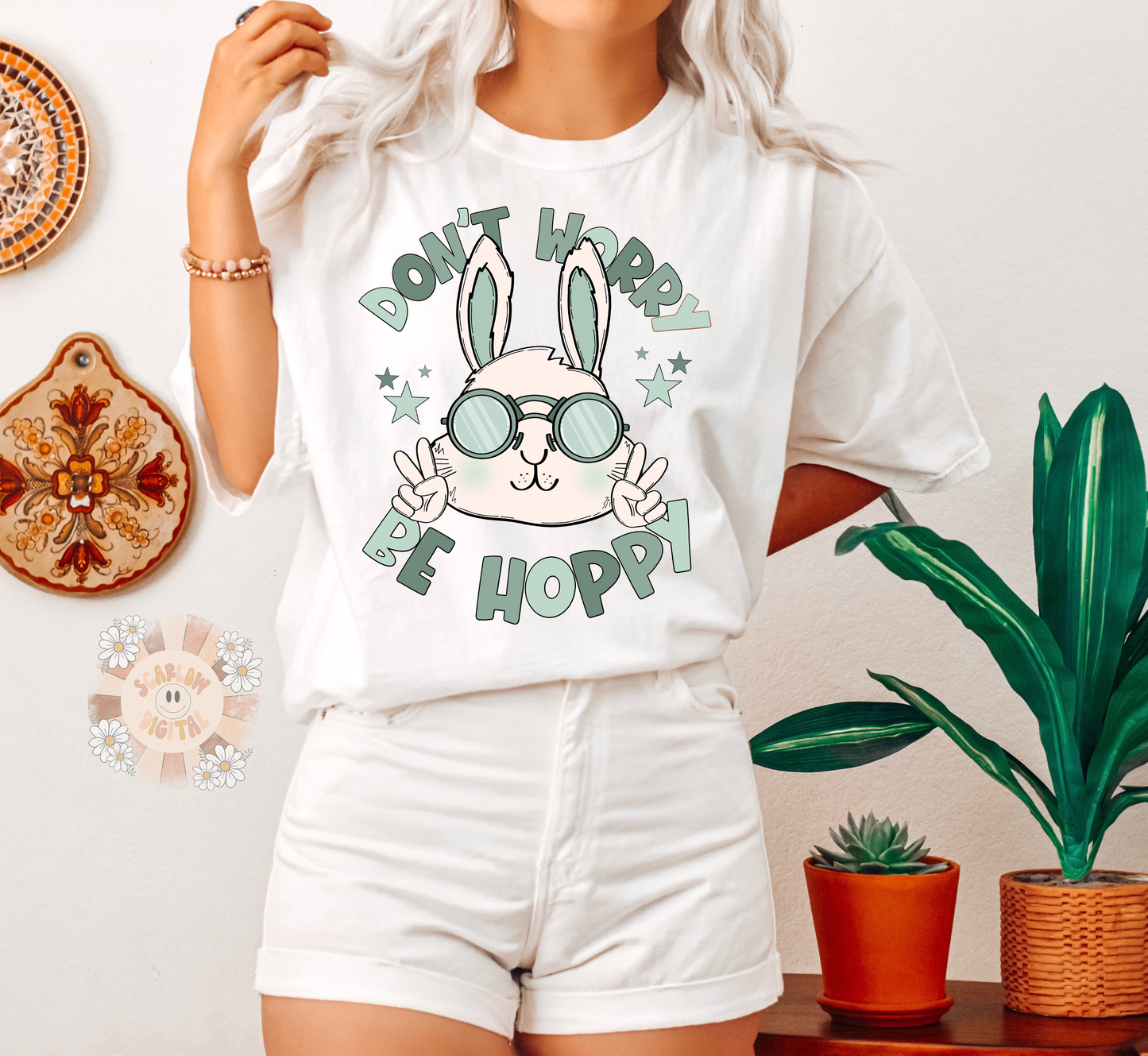 Be Hoppy PNG-Easter Sublimation Digital Design Download-spring png, easter bunny png, carrot png, easter boy png, rabbit png, funny easter png