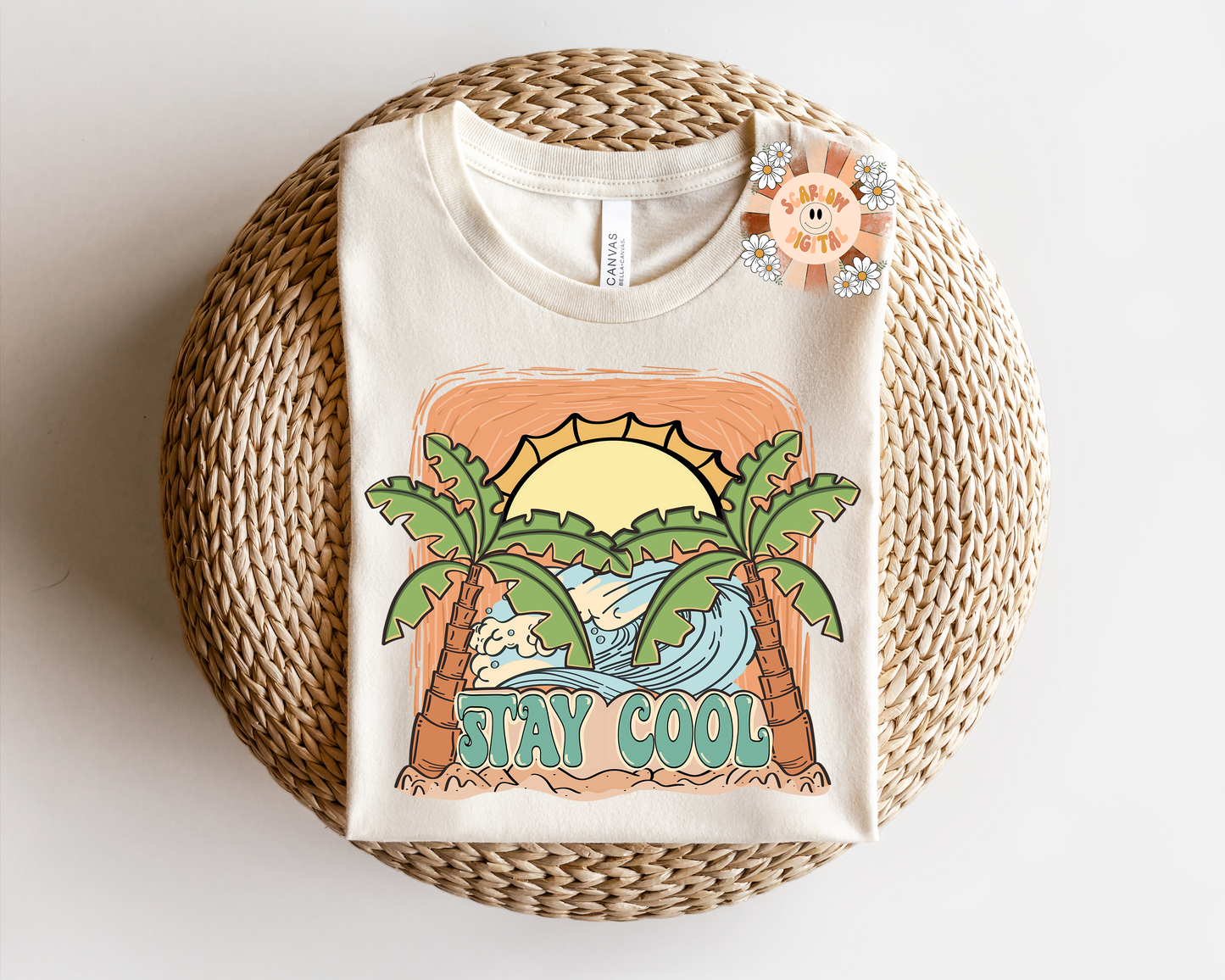 Stay Cool PNG-Summertime Sublimation Digital Design Download-beachy png, palm trees png, ocean png, vacay png, sunshine png, surfing png
