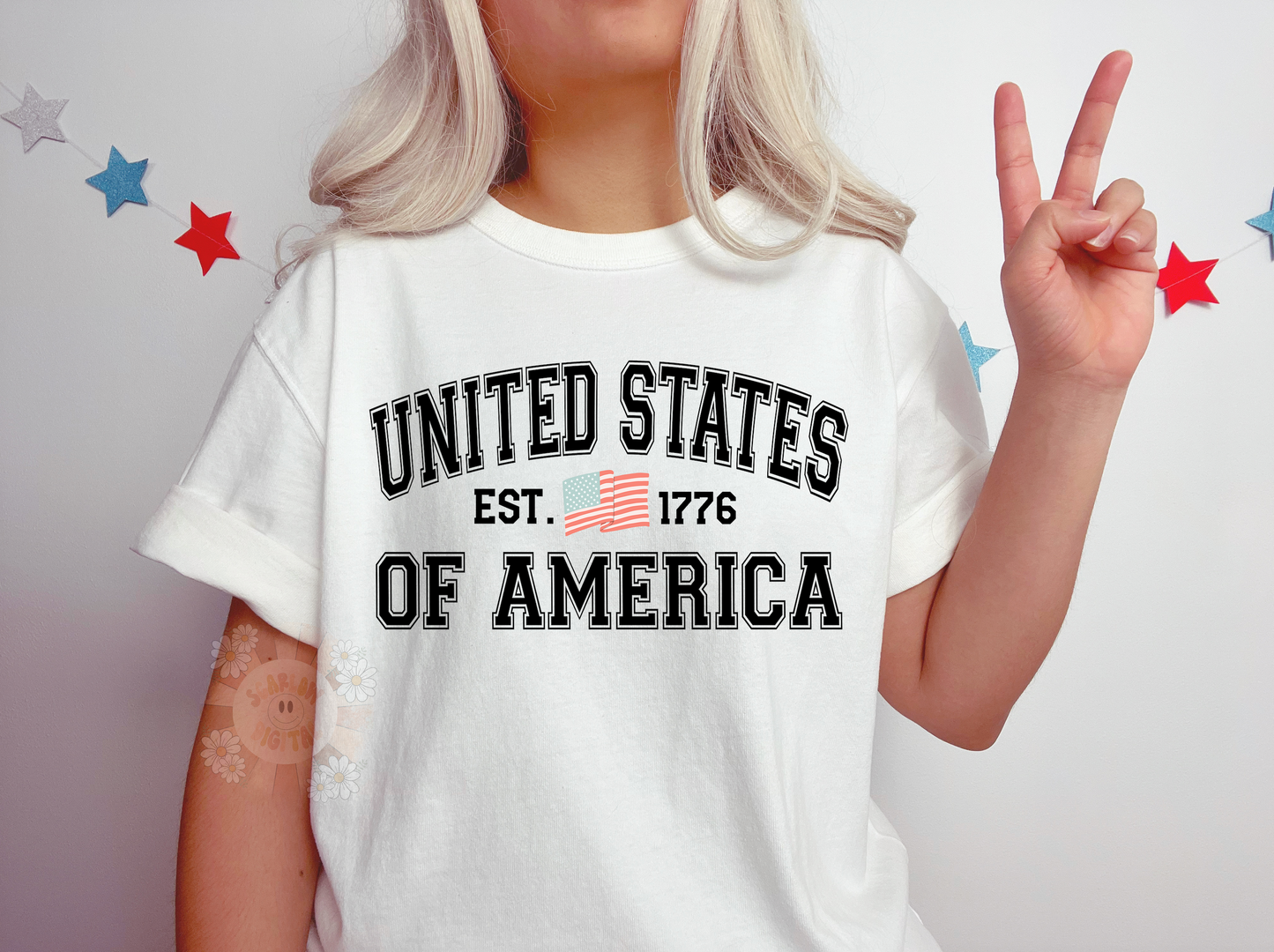 United States of America PNG-July 4th Sublimation Digital Design Download-american flag png, vintage png, varsity letters png, patriotic png