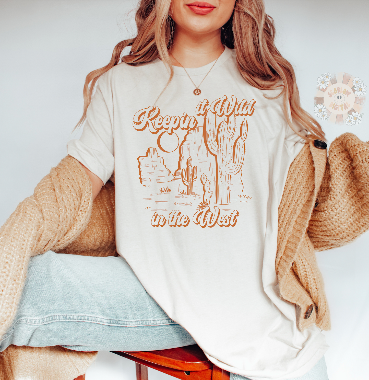 Keepin it Wild in the West PNG-Western Sublimation Digital Design Download-southwest png, cactus png, desert png, country png, cowboy png