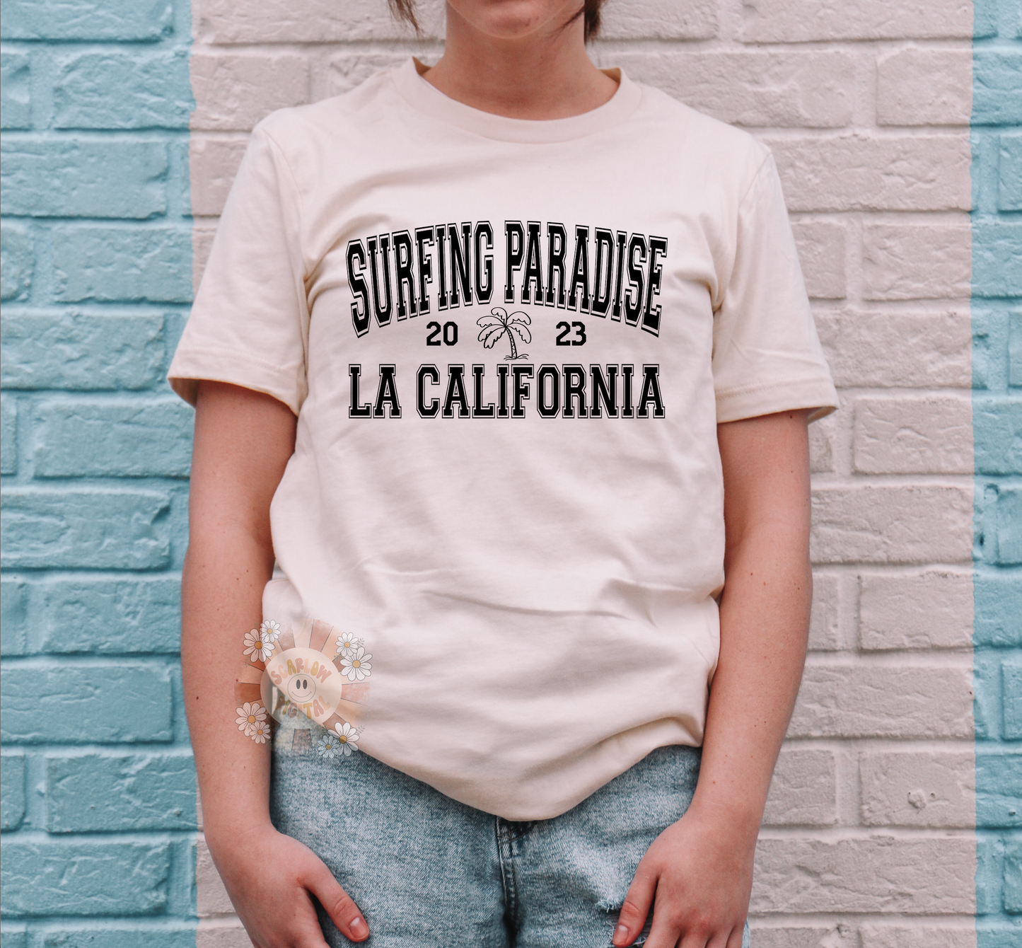 Surfing Paradise SVG California Digital Design