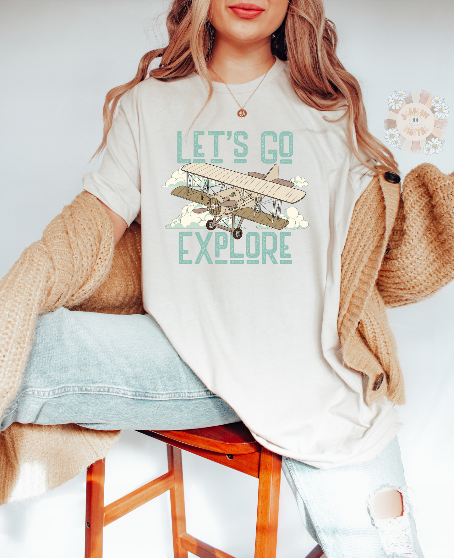 Let's Go Explore PNG-Adventure Sublimation Digital Design Download-vintage airplane png, travel png, little boy png, boy sublimation designs
