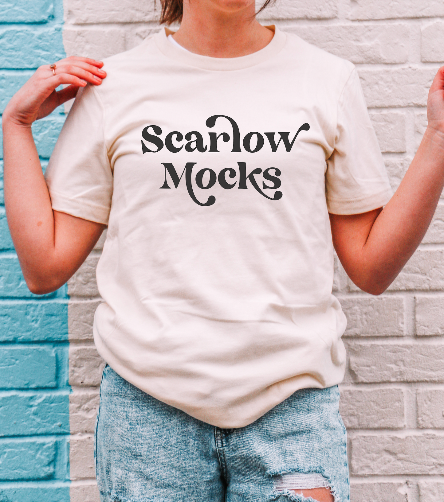 Bella Canvas 3001 Tshirt Mockup, natural tshirt mockup, everyday use mockup, colorful mockup, fun mockup, summer mockup, spring shirt mockup
