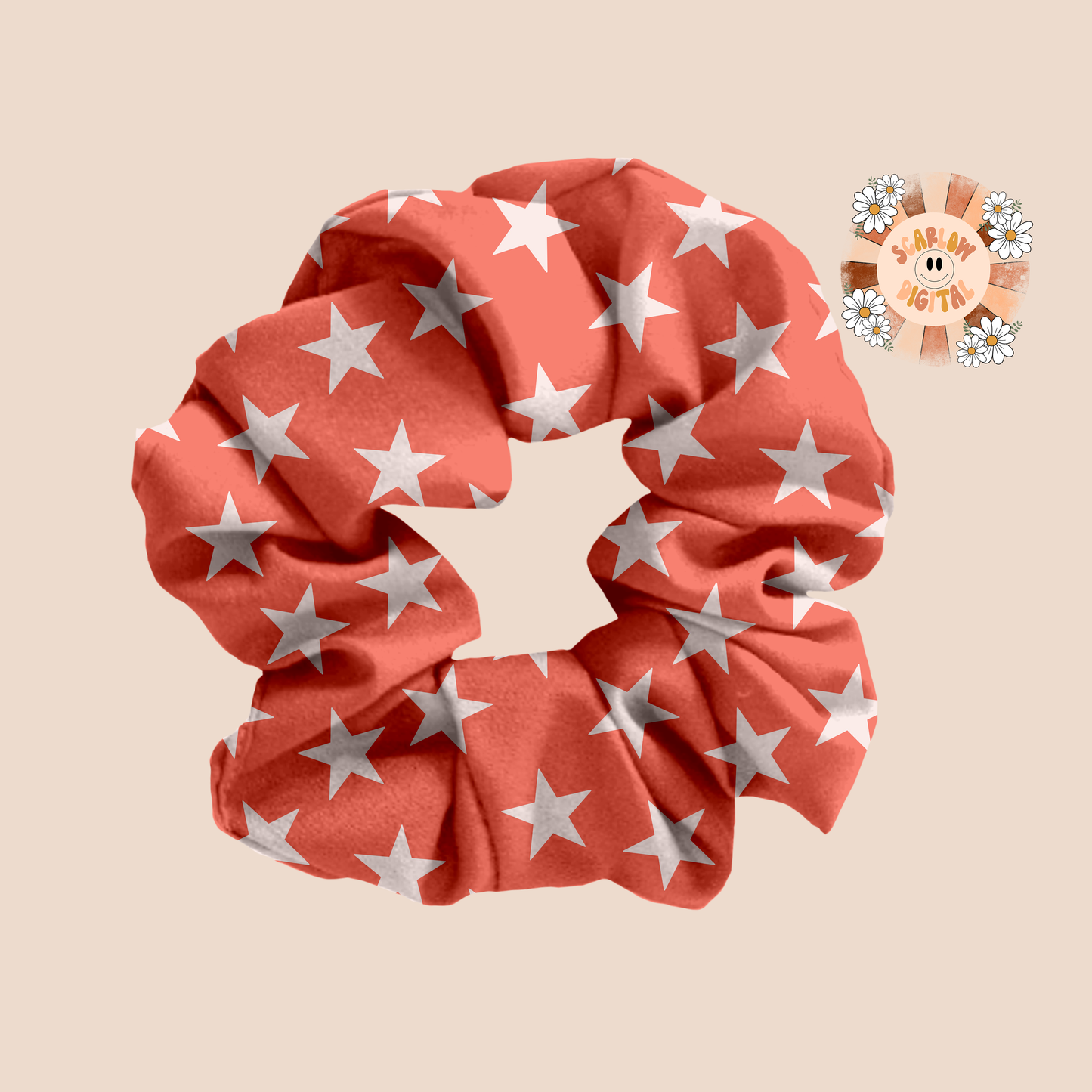 Red Stars Seamless Pattern