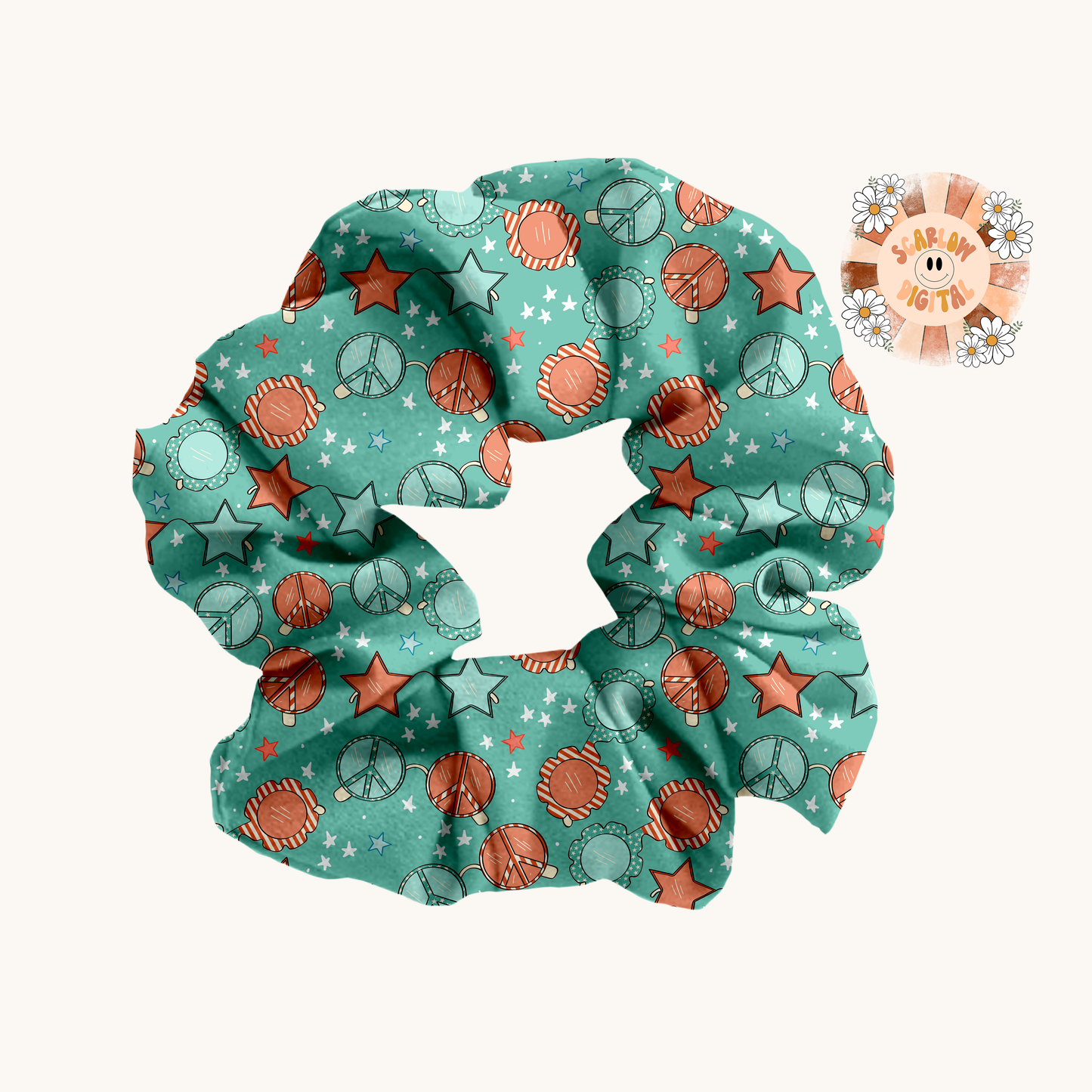 Patriotic Sunglasses Seamless Pattern