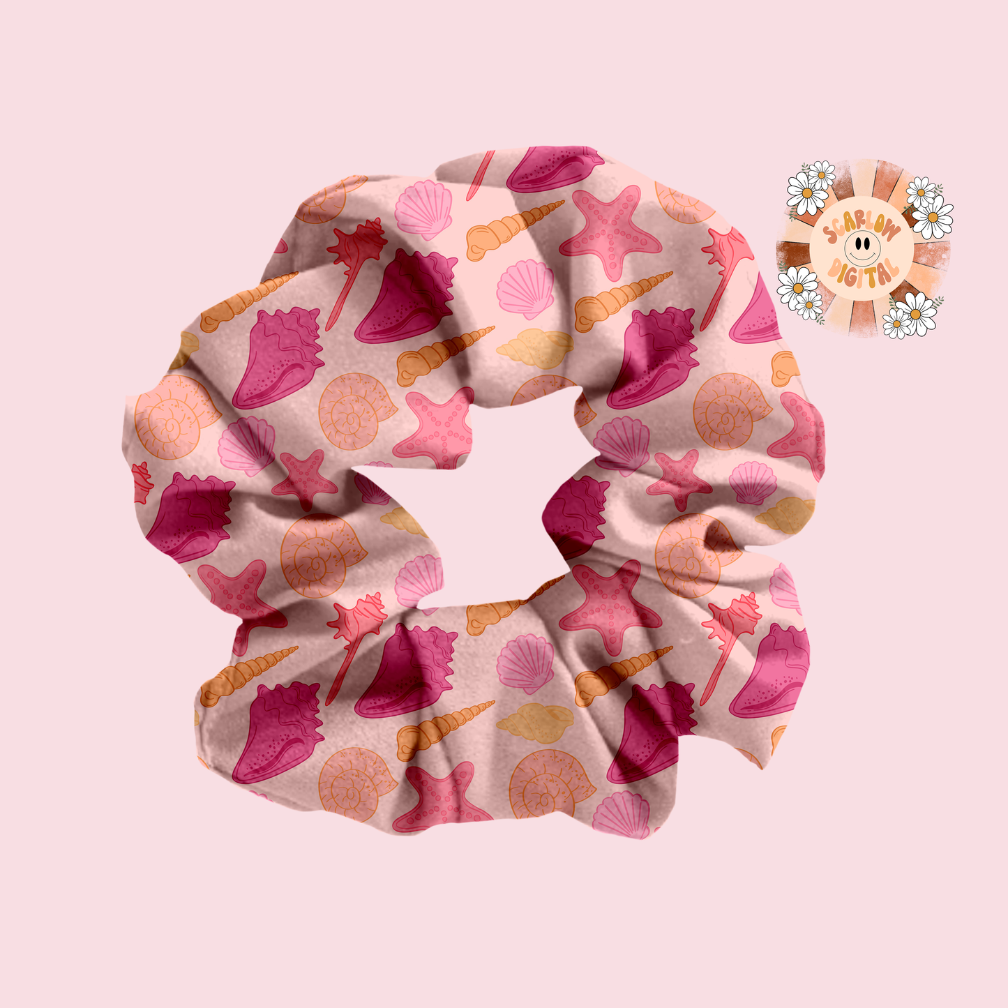 Sea Shells Seamless Pattern