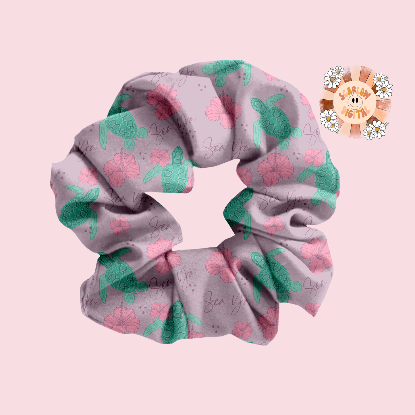 Sea Ya Seamless Pattern-Sea Turtle Sublimation Digital Design Download-beachy seamless file, ocean life seamless, hawaiian seamless pattern