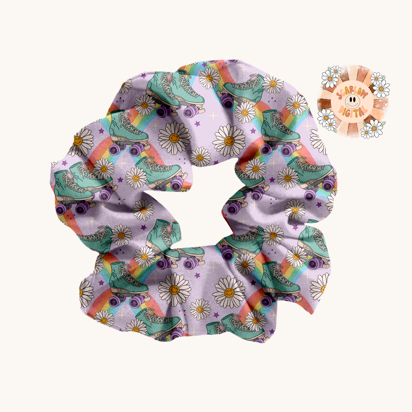 Rollerskate Seamless Pattern