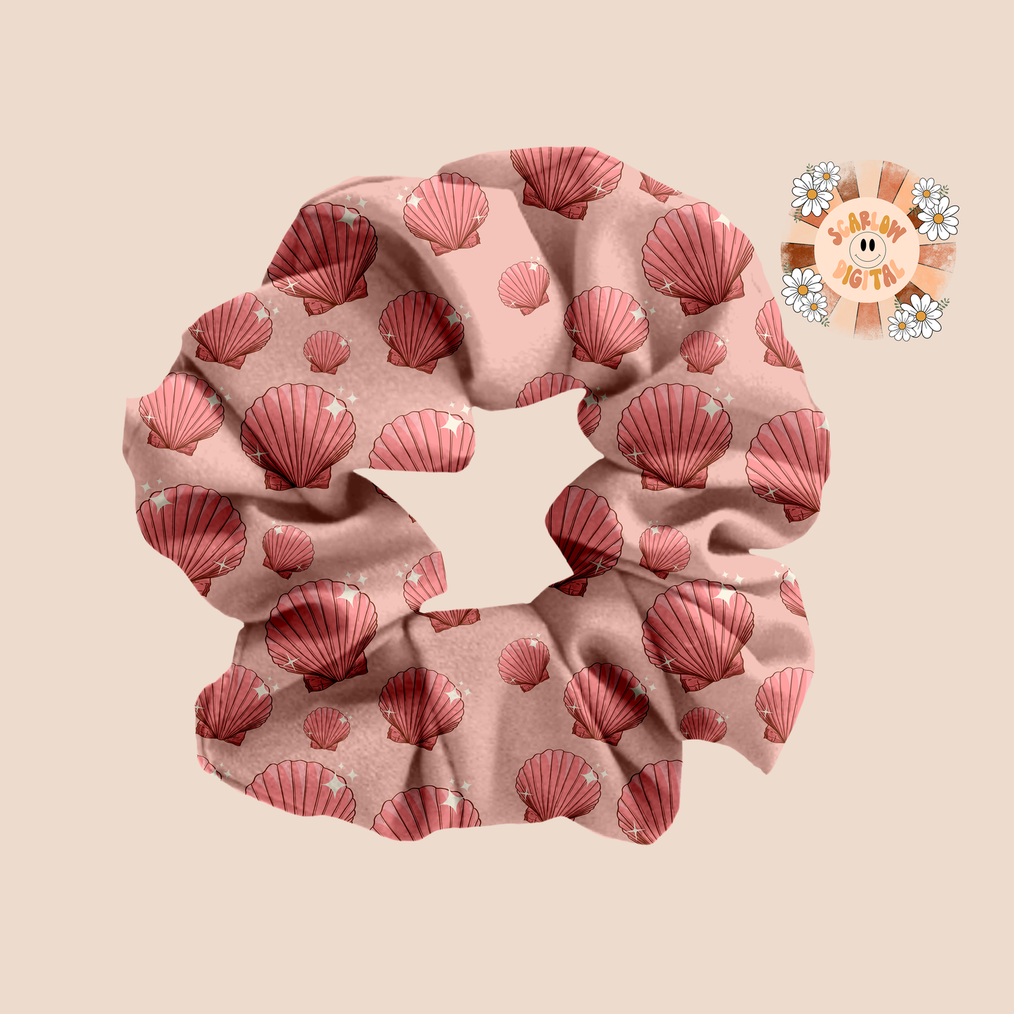 Sea Shells Seamless Pattern