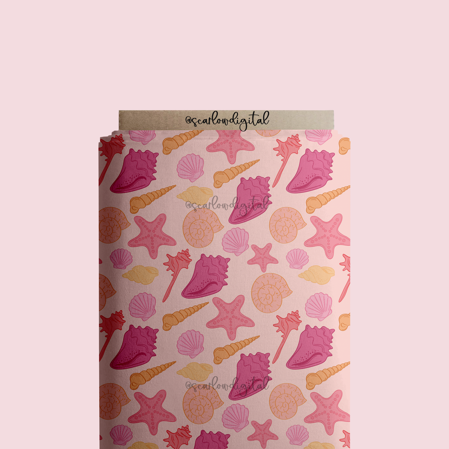 Sea Shells Seamless Pattern