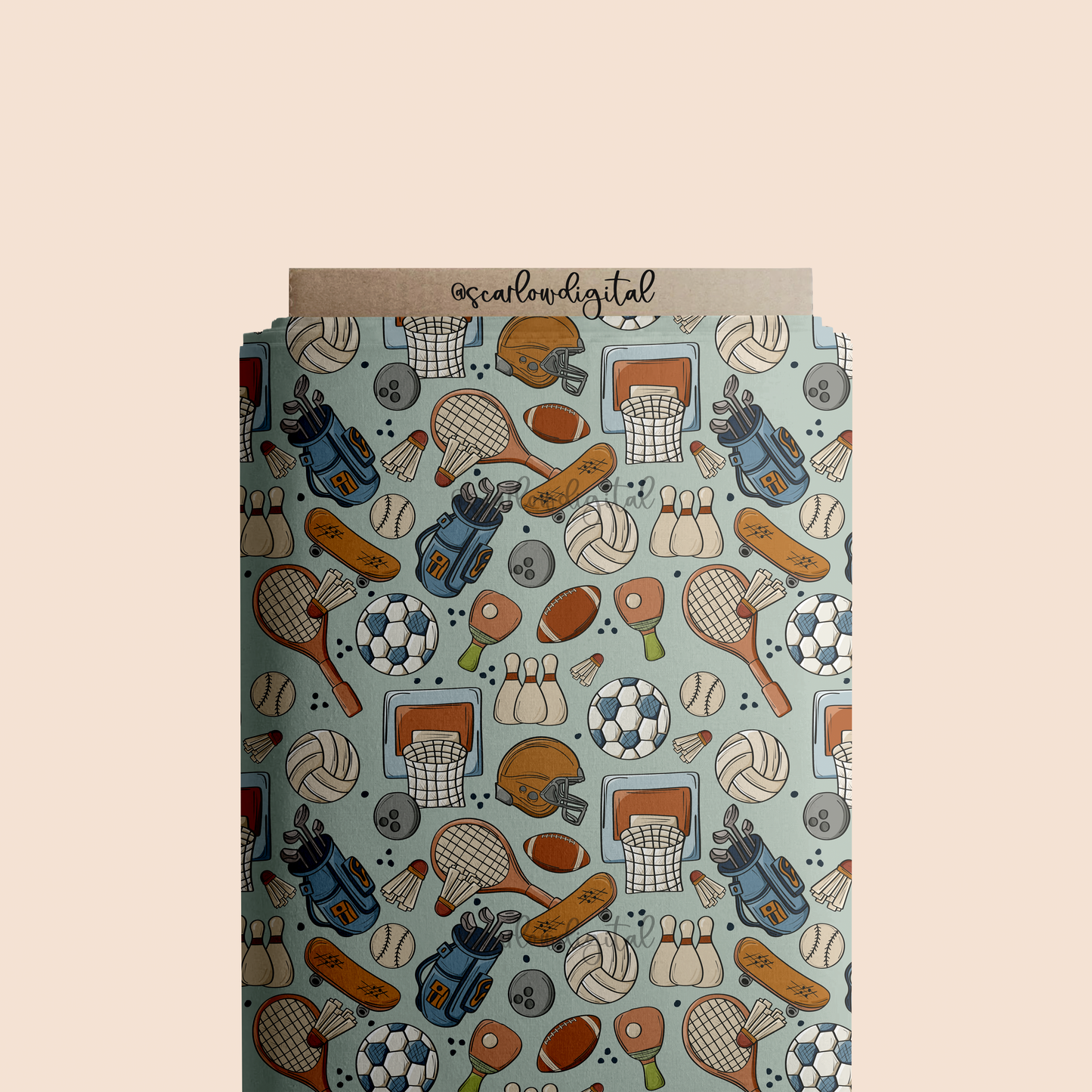 Sports Seamless Pattern-Boy Sublimation Digital Design Download-basketball seamless, golf seamless, football seamless, little boy designs