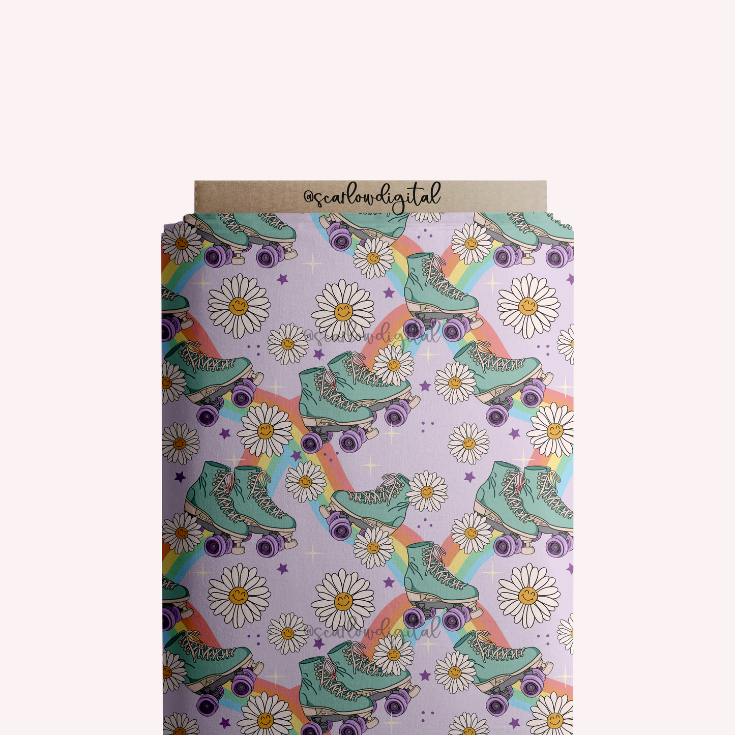 Rollerskate Seamless Pattern