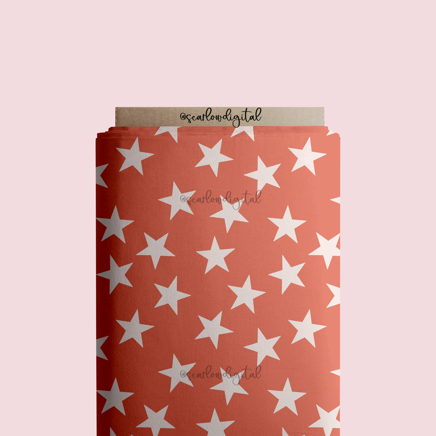 Red Stars Seamless Pattern