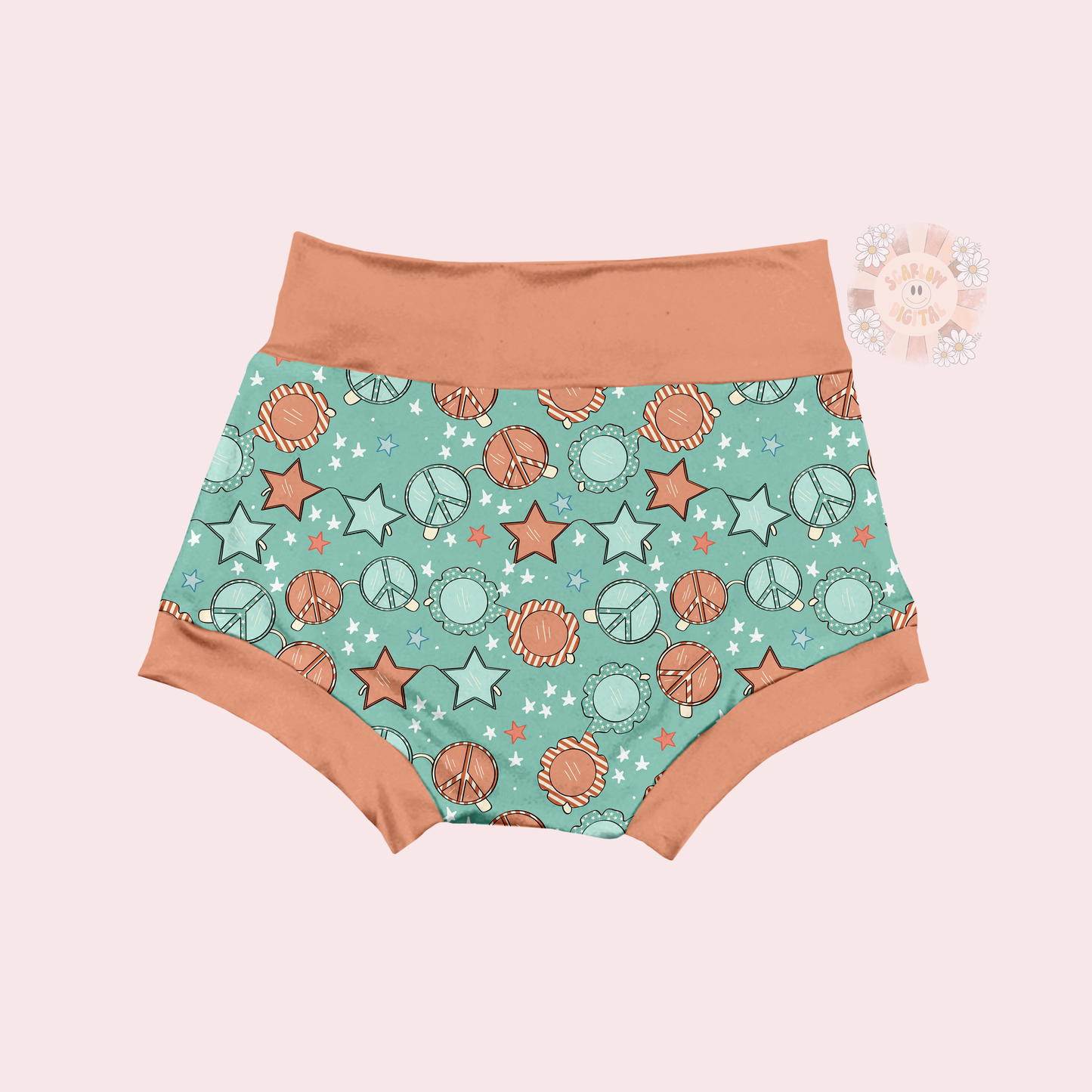 Patriotic Sunglasses Seamless Pattern