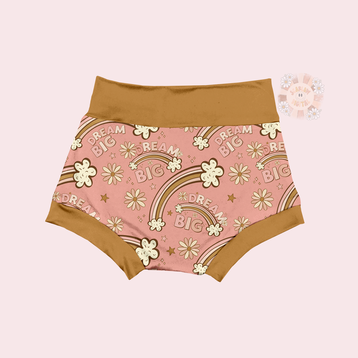 Dream Big Seamless Pattern-Boho Sublimation Digital Design Download-floral seamless pattern, girl seamless file, rainbow seamless pattern