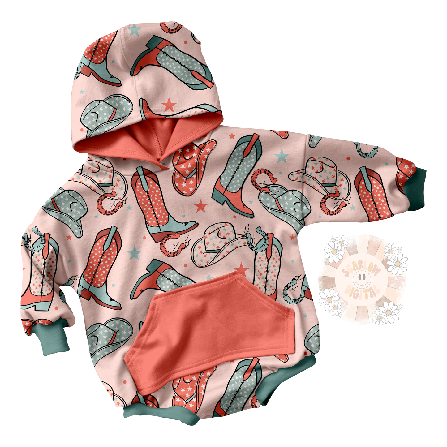 Western America Seamless Pattern