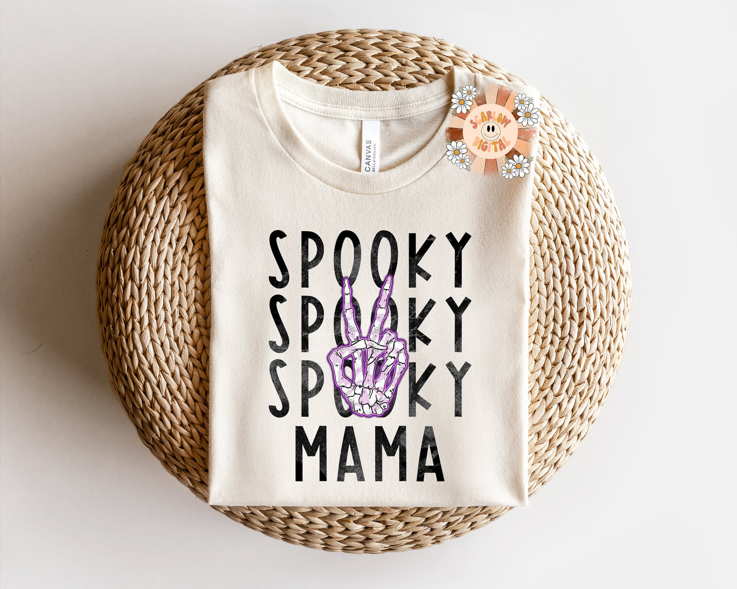 Spooky Mama PNG-Halloween Sublimation Design-Halloween mama png, mama sublimation, spooky season png, punk rock Halloween png designs