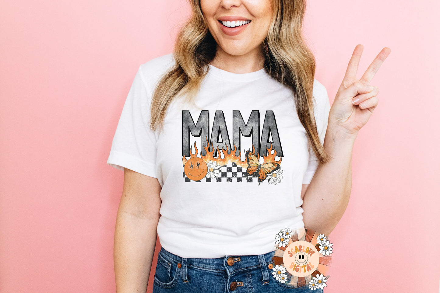 Rocker Mama PNG Digital Design