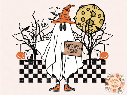 Hitchhiking Ghost PNG Digital Design