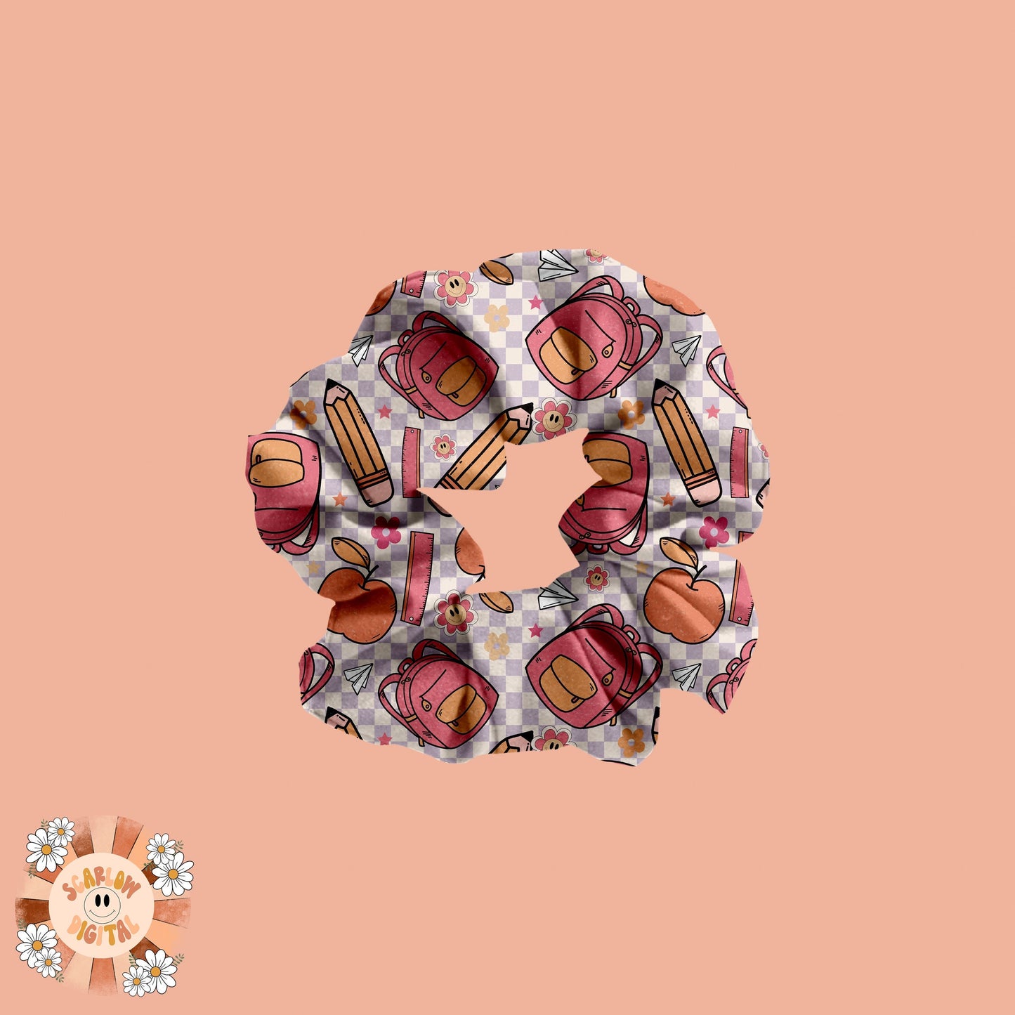 Back to School Seamless Pattern-Girly Sublimation Digital Design Download-back to school sublimation, retro seamless pattern, boho designs