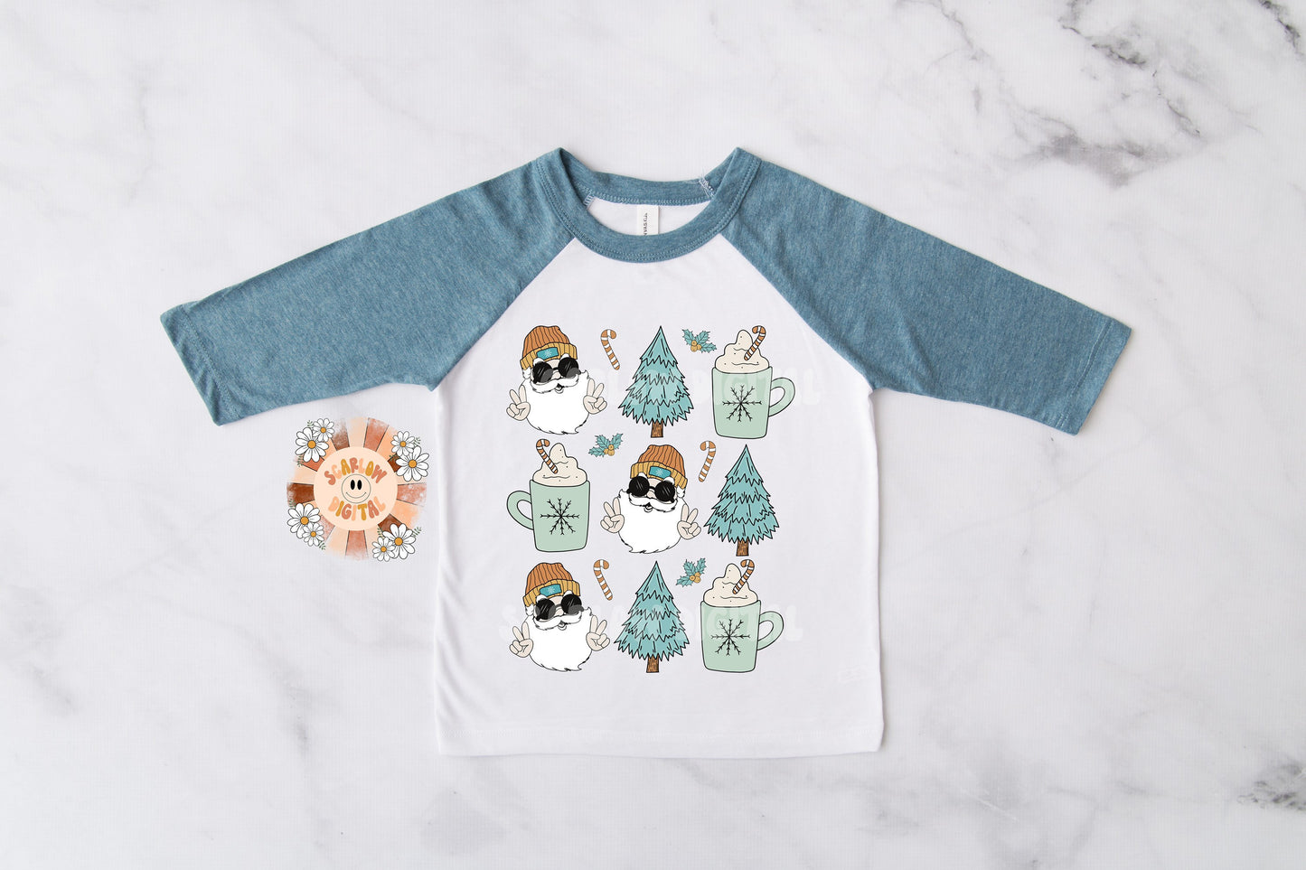 Santa Claus Doodles PNG-Christmas Sublimation Digital Design Download-Christmas boy designs, png for boys, Santa hat png, Xmas tshirt png