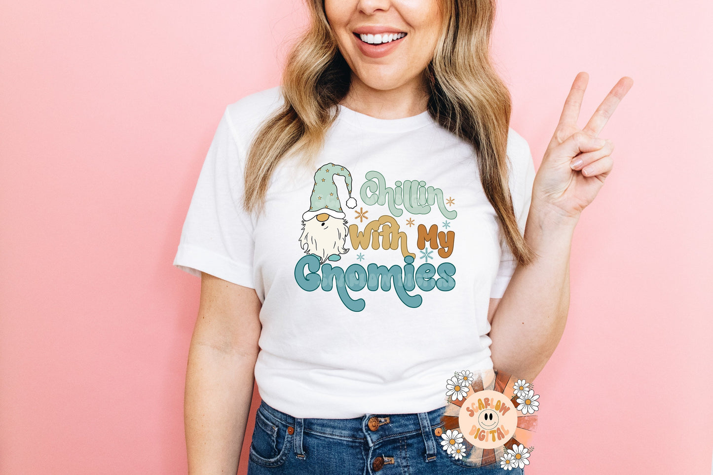 Chillin With My Gnomies PNG-Christmas Sublimation Digital Design Download-winter png, funny gnome png, gnome sublimation, funny sublimation