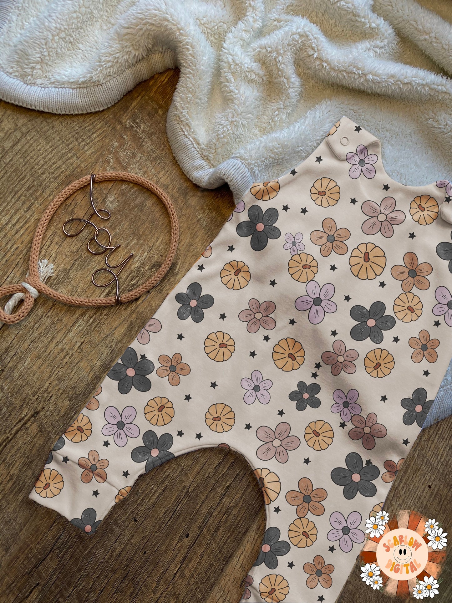 Fall Seamless Pattern-Floral Sublimation Digital Design Download-pumpkin seamless pattern, fall sublimation designs, boho seamless pattern