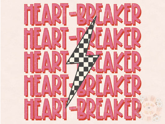 Heartbreaker PNG-Valentines Day Sublimation Digital Design Download-girl valentine png design, anti-Valentines day png, funny valentine png