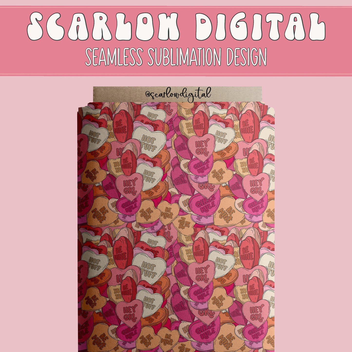 Heart Balloons Seamless Pattern-Valentine's Day Sublimation Digital Design Download-hearts seamless, girly seamless file, love day seamless