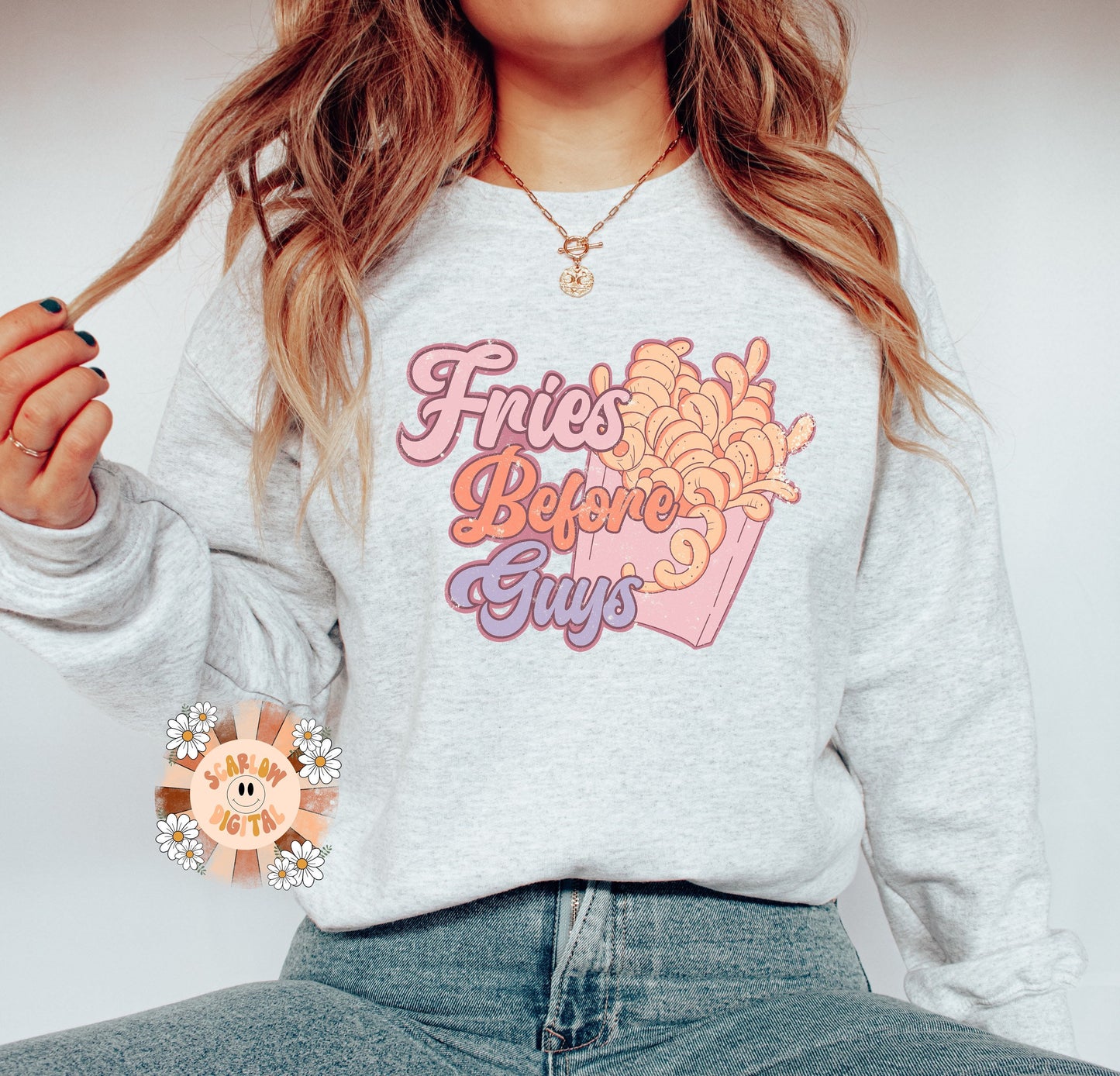 Fries Before Guys PNG-Valentines Day Sublimation Digital Design Download-girly vday png, girl sublimation, png for girls, funny vday design