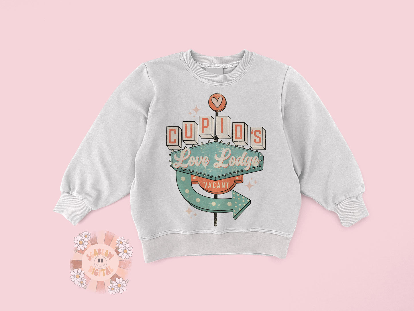 Cupids Love Lodge PNG-Valentines Day Sublimation Digital Design Download-cupid png, xoxo png, vintage vday png, retro png, vday tshirt png
